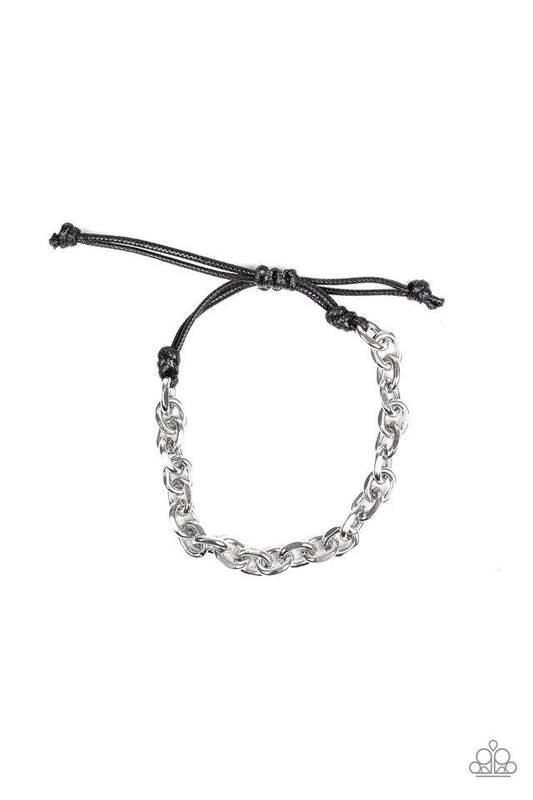 Pulsera Paparazzi ~ Rumble - Plata