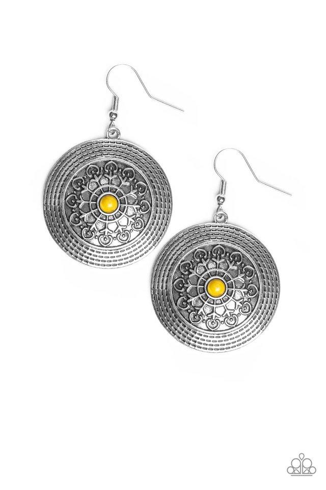 Paparazzi Earring ~ Karma Drama - Yellow