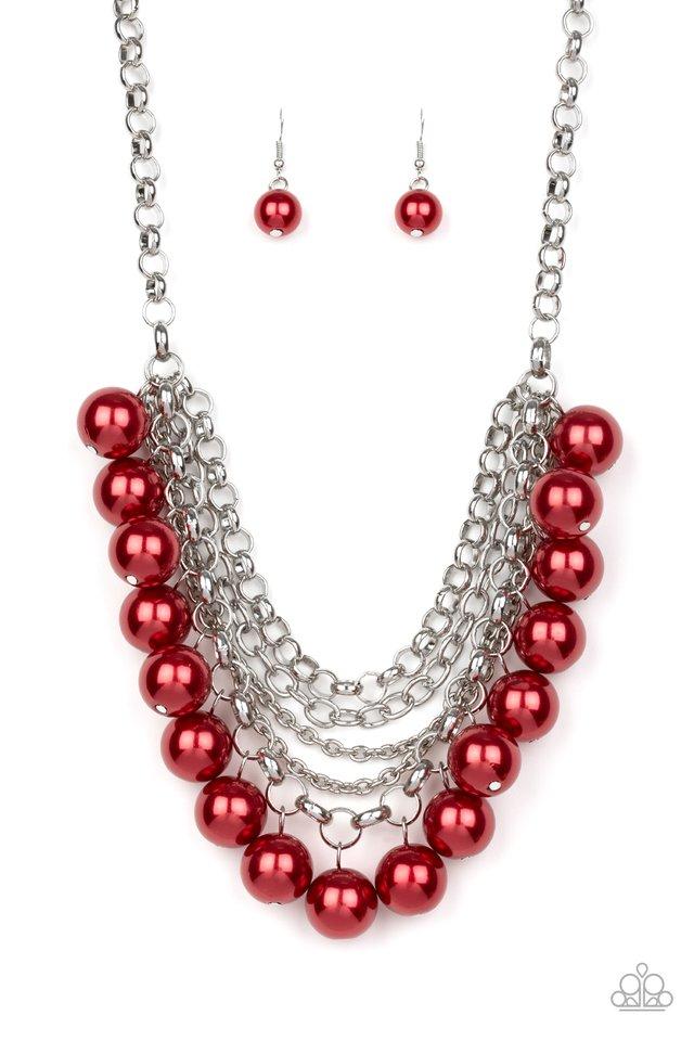 Collar Paparazzi ~ One-Way WALL STREET - Rojo