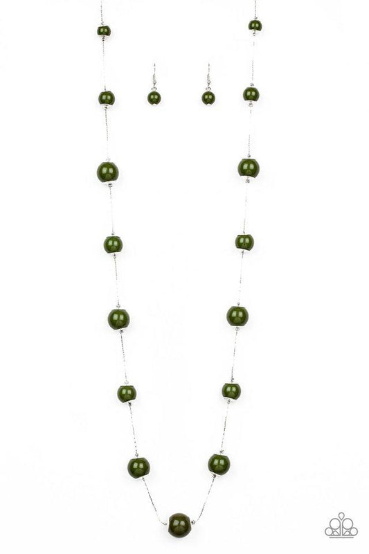 Paparazzi Necklace ~ 5th Avenue Frenzy - Green