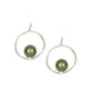 Solitaire REFINEMENT - Green - Paparazzi Earring Image