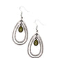Drops of Color - Green - Paparazzi Earring Image