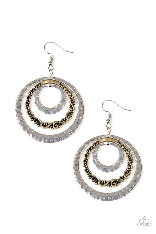 Paparazzi Earring ~ Out Of Control Shimmer - Multi