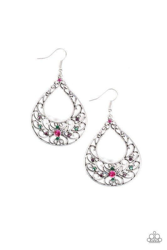 Paparazzi Earring ~ Vine Shine - Multi