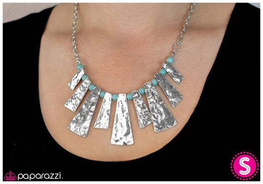 Paparazzi Necklace ~ Traditionally Tribal - Blue