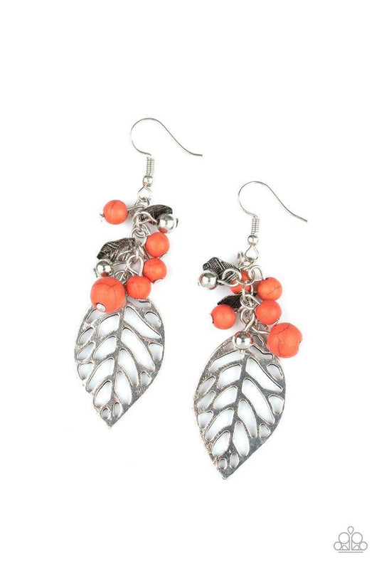 Paparazzi Earring ~ Forest Frontier - Orange