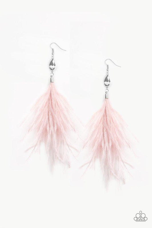 Paparazzi Earring ~ Showgirl Showcase - Pink