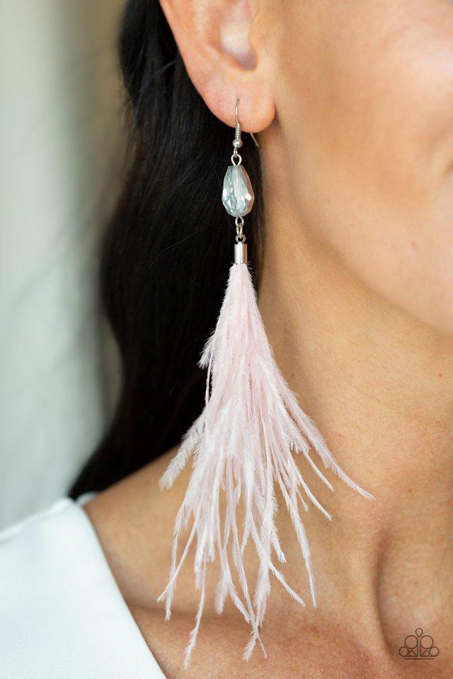 Paparazzi Earring ~ Showgirl Showcase - Pink