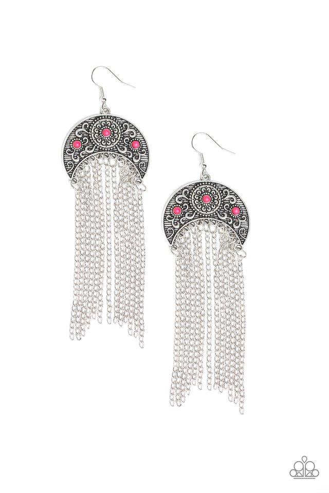 Paparazzi Earring ~ Lunar Melody - Pink