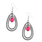 Drops of Color - Pink - Paparazzi Earring Image