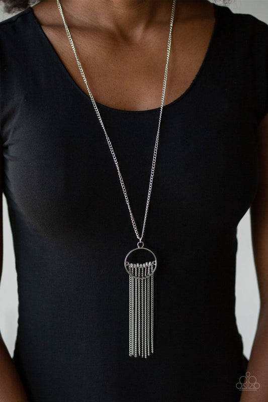 Terra Tassel - Silver - Paparazzi Necklace Image