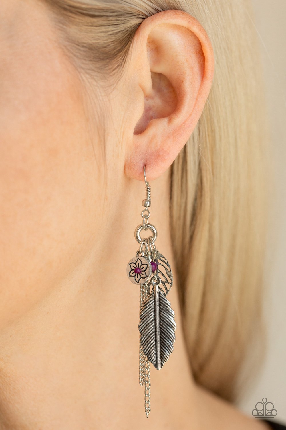 Paparazzi Earring ~ Western Whimsicality - Purple