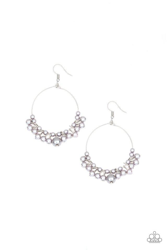 Paparazzi Earring ~ The PEARL-fectionist - Silver