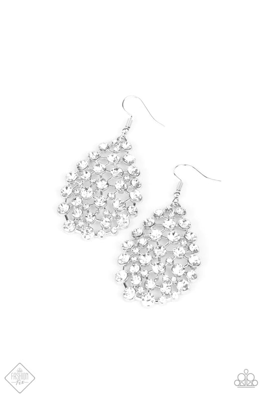 Paparazzi Earring ~ Start With A Bang  - White