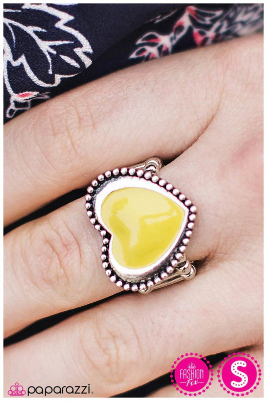 Paparazzi Ring ~ Wholeheartedly Yours - Yellow