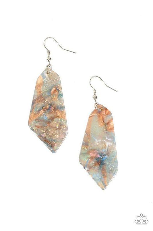 Paparazzi Earring ~ Walking On WATERCOLORS - Multi