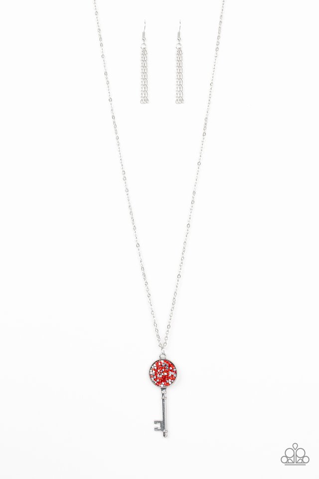 Key Keepsake - Red - Paparazzi Necklace Image