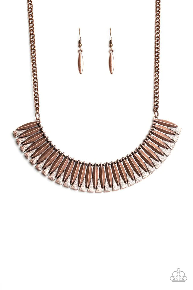 Paparazzi Necklace ~ My Main MANE - Copper