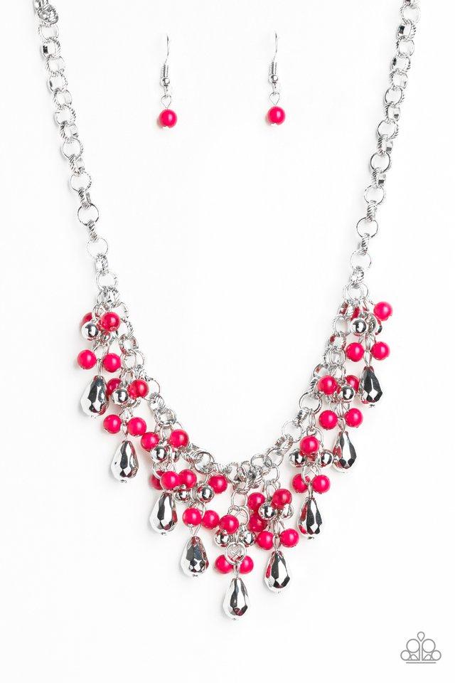 Paparazzi Necklace ~ Travelling Trendsetter - Pink