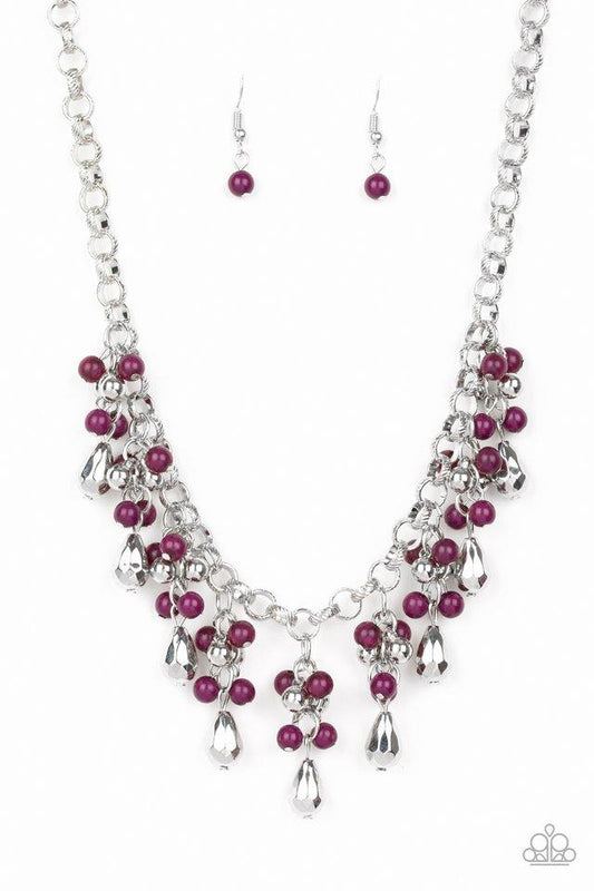 Paparazzi Necklace ~ Travelling Trendsetter - Purple