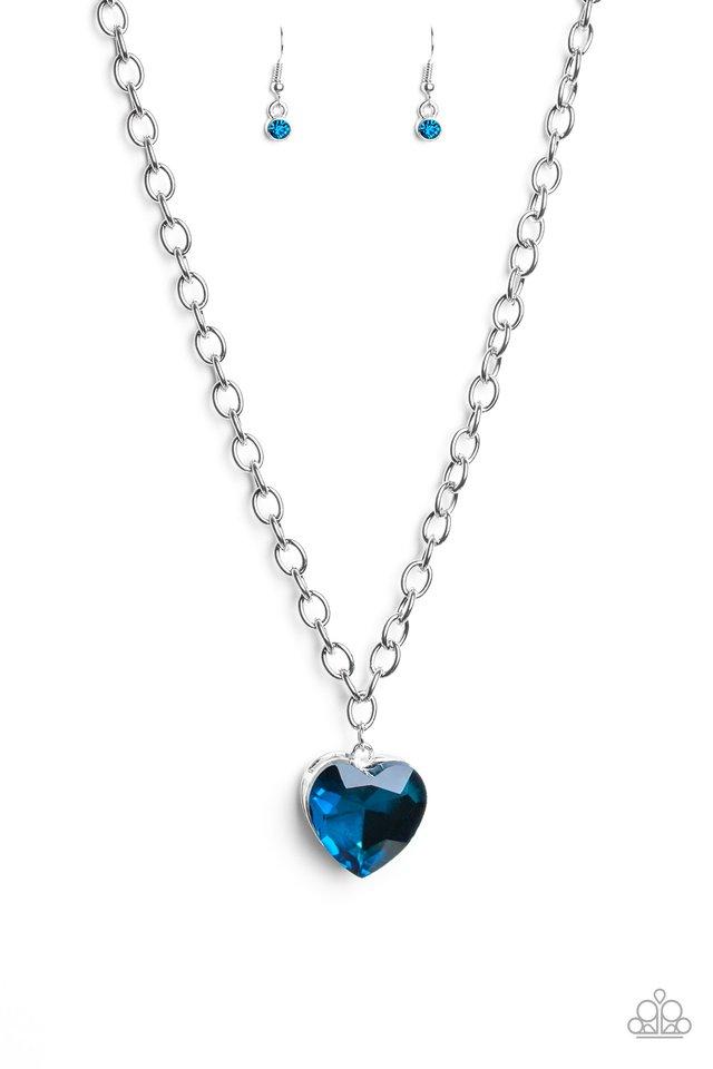 Paparazzi Necklace ~ Flirtatiously Flashy - Blue