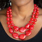 Beach Glam - Red - Paparazzi Necklace Image