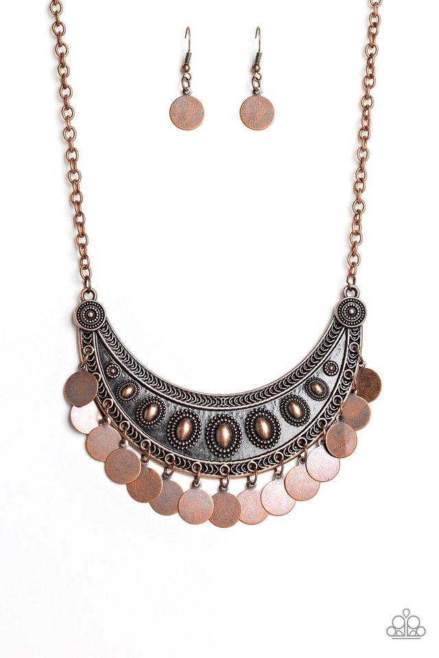 Paparazzi Necklace ~ CHIMEs UP - Copper