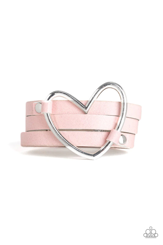 Paparazzi Bracelet ~ One Love, One Heart - Pink