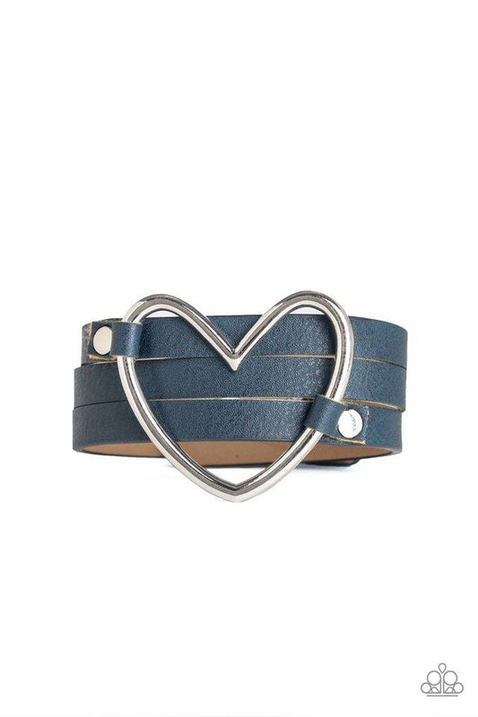 Paparazzi Bracelet ~ One Love, One Heart - Blue