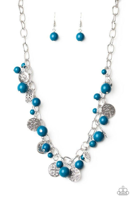 Paparazzi Necklace ~ Guru Garden - Blue