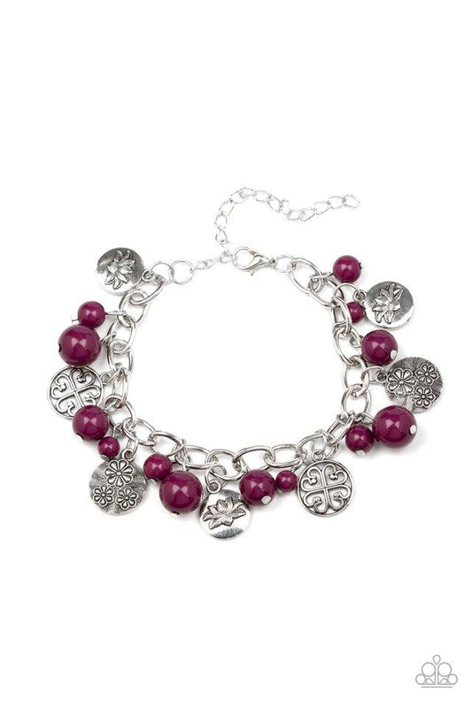 Paparazzi Bracelet ~ Lotus Lagoon - Purple