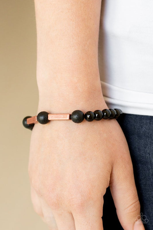 Metro Meditation - Copper - Paparazzi Bracelet Image