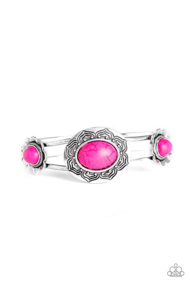 Pulsera Paparazzi ~ Desert Eden - Rosa