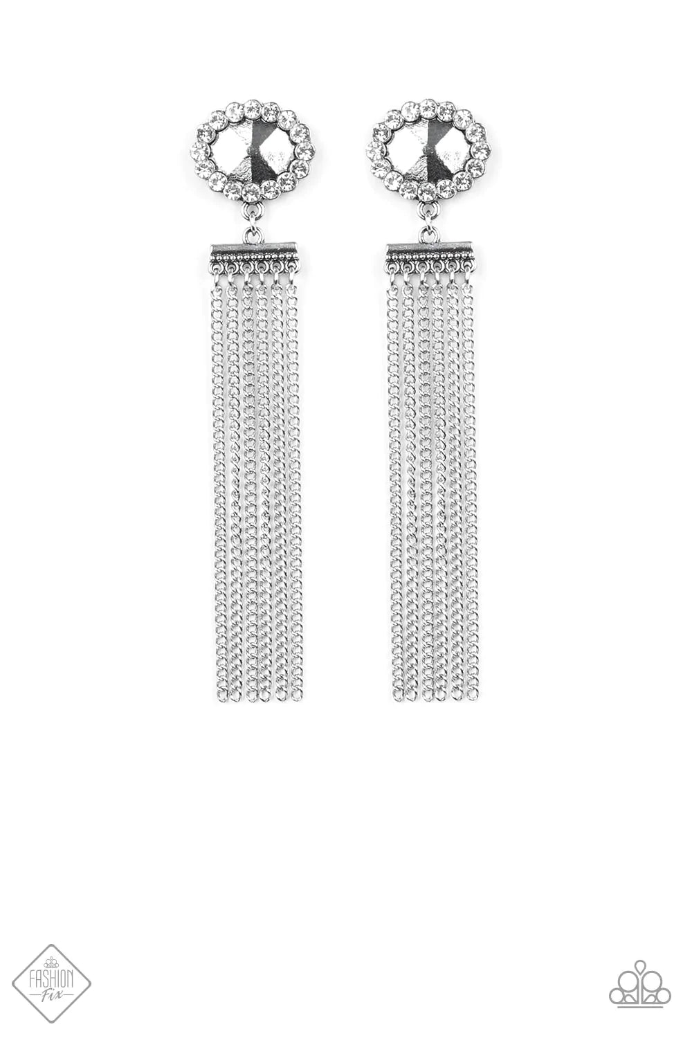 Paparazzi Earring ~ Tassel Throwback  - White