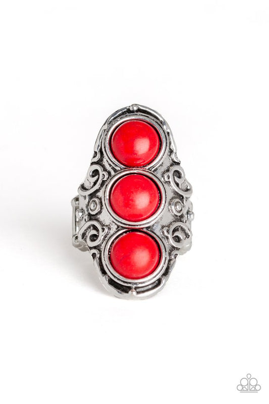 Sahara Soul - Red - Paparazzi Ring Image