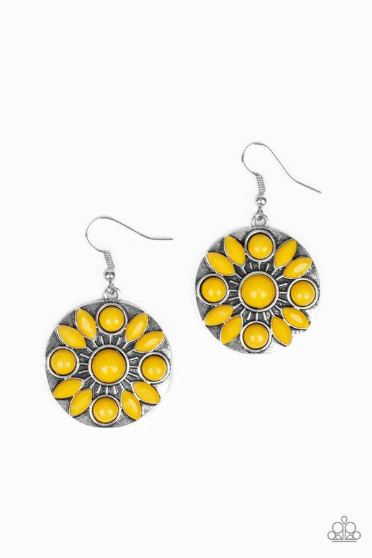 Paparazzi Earring ~ Petal Paradise - Yellow