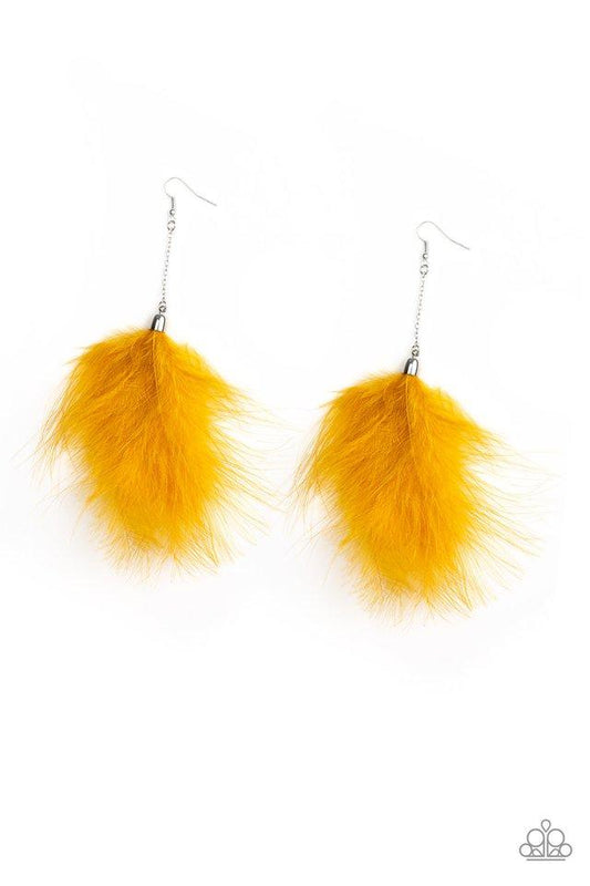 Paparazzi Earring ~ Birds of Paradise - Yellow