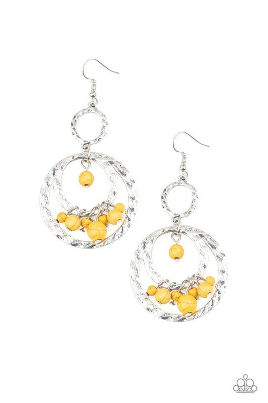 Paparazzi Earring ~ Rio Rustic - Yellow