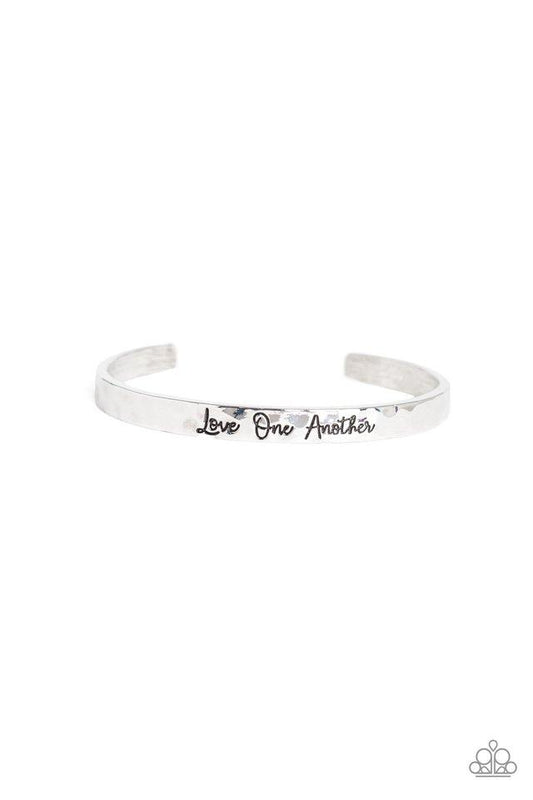 Paparazzi Bracelet ~ Love One Another - Silver