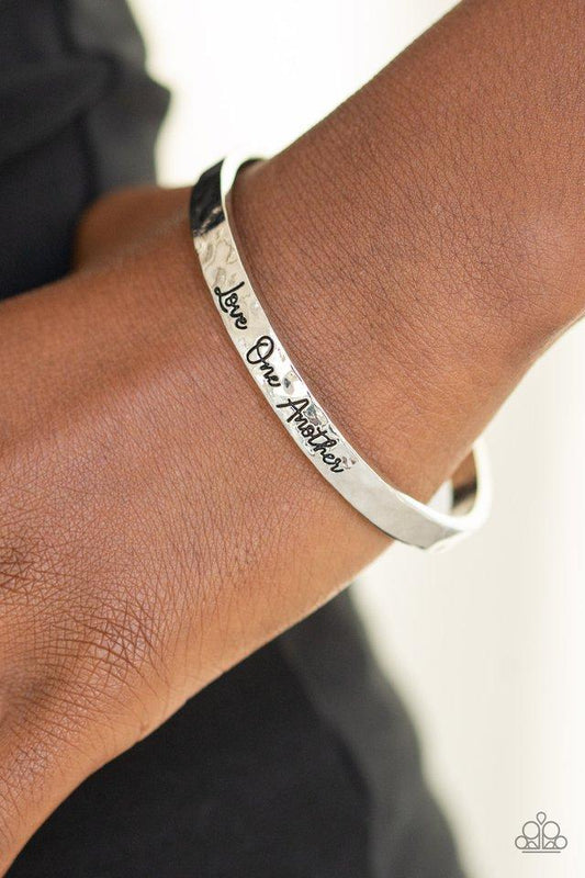 Paparazzi Bracelet ~ Love One Another - Silver