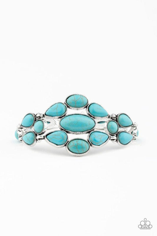 Pulsera Paparazzi ~ Praderas florecientes - Azul