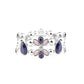Fabulously Flourishing - Blue - Paparazzi Bracelet Image