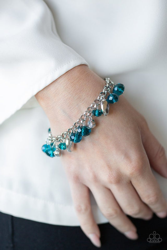 Dazing Dazzle - Blue - Paparazzi Bracelet Image