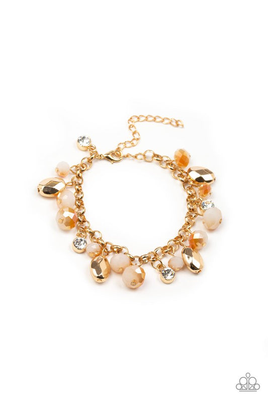 Dazing Dazzle - Gold - Paparazzi Bracelet Image