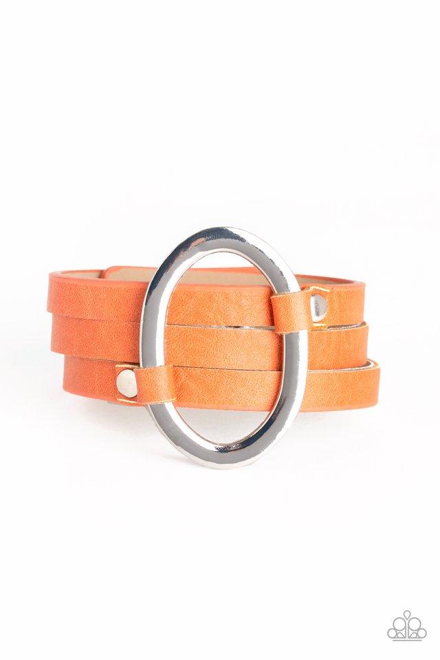 Pulsera Paparazzi ~ Cowgirl Cavalier - Naranja