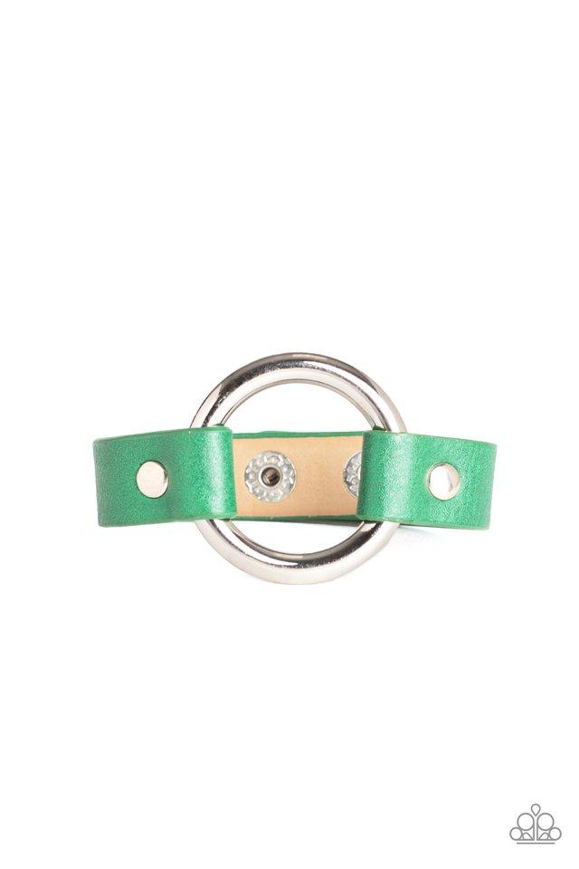 Paparazzi Bracelet ~ Rustic Rodeo - Green