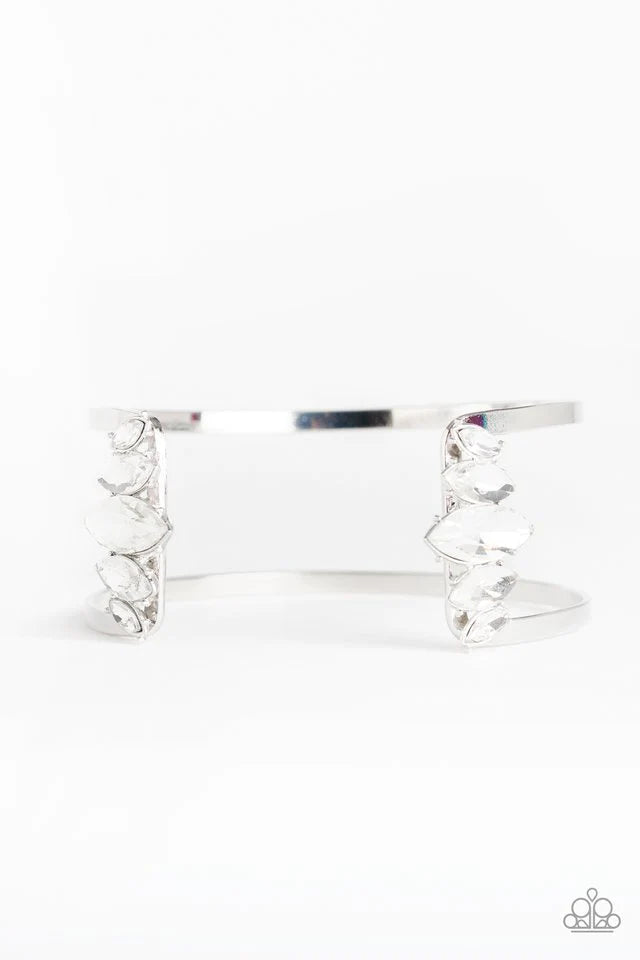 Paparazzi Bracelet ~ Glam Power - White