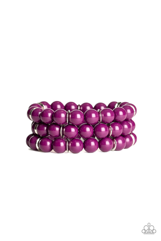 Paparazzi Bracelet ~ Chroma Collision - Purple