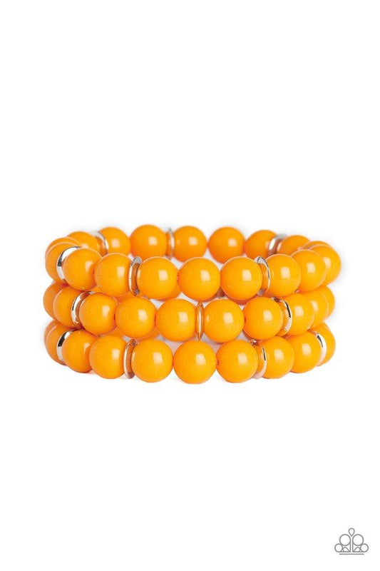 Pulsera Paparazzi ~ Chroma Collision - Naranja