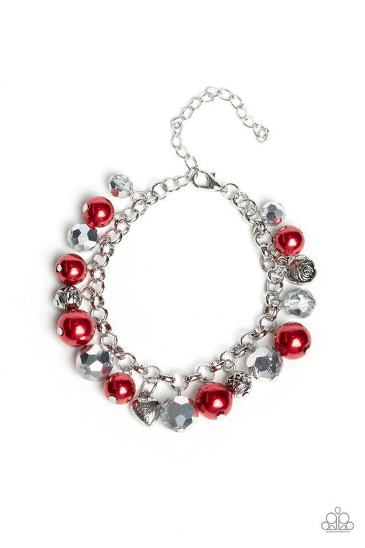 Pulsera Paparazzi ~ Cupid Couture - Rojo